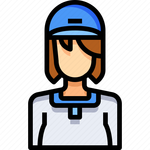 Avatar, baseball, female, people, person, user, woman icon - Download on Iconfinder