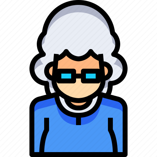 Avatar, female, lady, old, people, person, woman icon - Download on Iconfinder