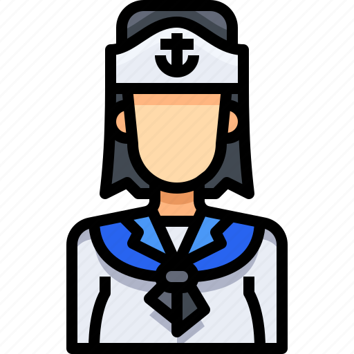 Avatar, female, people, person, sailor, user, woman icon - Download on Iconfinder