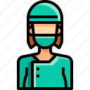 avatar, female, people, person, surgeon, user, woman