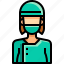 avatar, female, people, person, surgeon, user, woman 