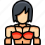 avatar, bodybuilding, female, people, person, user, woman 