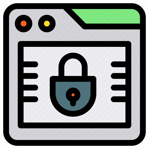 Browser, communication, lock, privacy, safety icon - Download on Iconfinder