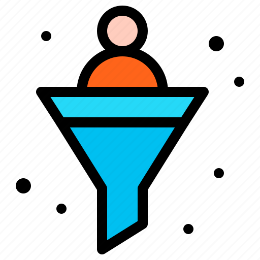 Funnel, purchasefilter, sales, user icon - Download on Iconfinder