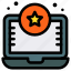 feedback, online, rating, laptop, star 