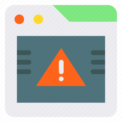 Alert, browser, error, warning, exclamation, mark icon - Download on Iconfinder