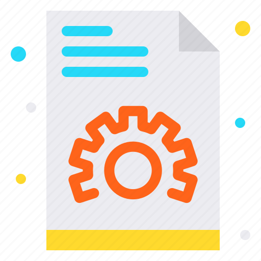 Document, file, gear, management, paper icon - Download on Iconfinder