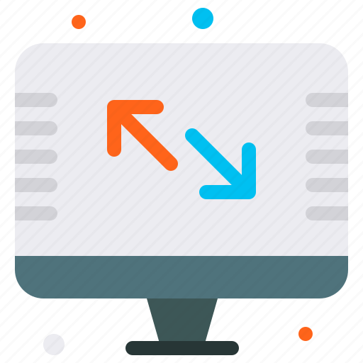 Screen, ratio, inches, width, arrows icon - Download on Iconfinder