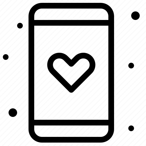 Heart, chat, smart, phone, communication, love, emoji icon - Download on Iconfinder