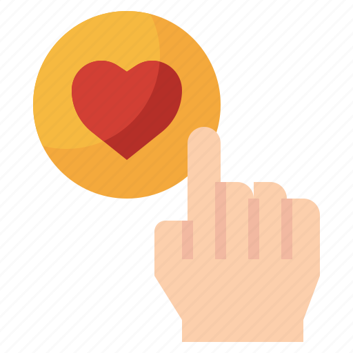 Favourite, heart, finger, touch icon - Download on Iconfinder