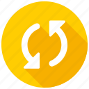 arrow, circle, refresh, reload, rotate, sync, update icon