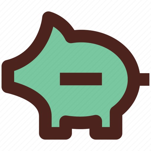 Remove, savings, piggy, bank, user interface icon - Download on Iconfinder