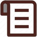 user interface, document, list
