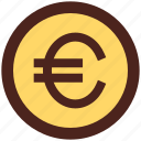 user interface, coin, euro, money, currency