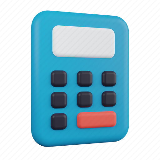 Calculator, calculate, calculation, accounting, finance, business 3D illustration - Download on Iconfinder