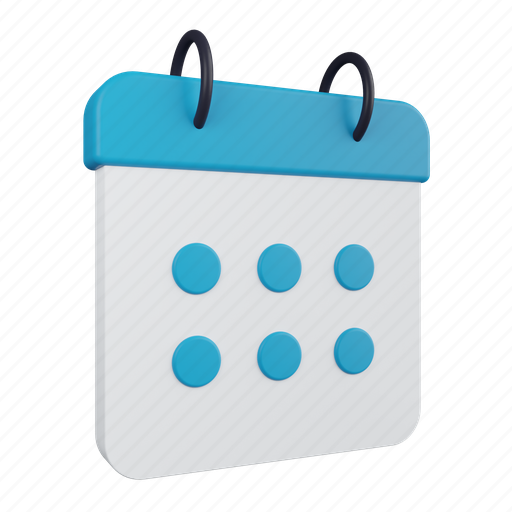 Calendar, schedule, date, event, time 3D illustration - Download on Iconfinder