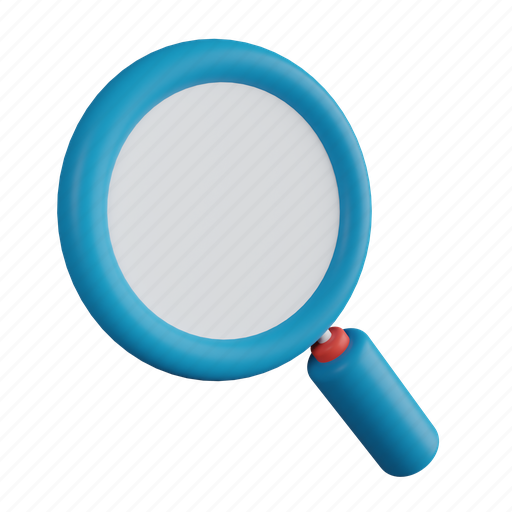 Magnifying, glass, zoom, search, magnifier, find 3D illustration - Download on Iconfinder