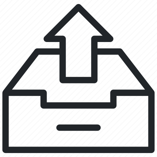 File upload, up arrow, upload button, uploading, uploading tray icon - Download on Iconfinder