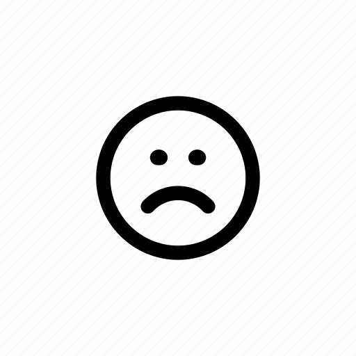 Icon, sad, emoji, unhappy, emotion, expression icon - Download on Iconfinder