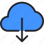 cloud, data, storage, weather, download 