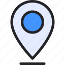 pin, placeholder, map, location, pointer