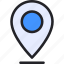 pin, placeholder, map, location, pointer 