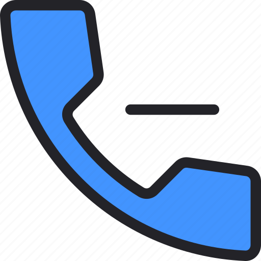 Telephone, phone, call, minus, sign, delete icon - Download on Iconfinder