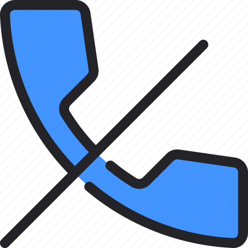 Telephone, phone, call, rejected, disable icon - Download on Iconfinder