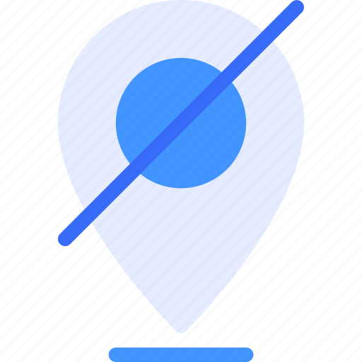 Pin, forbidden, map, location, disable icon - Download on Iconfinder