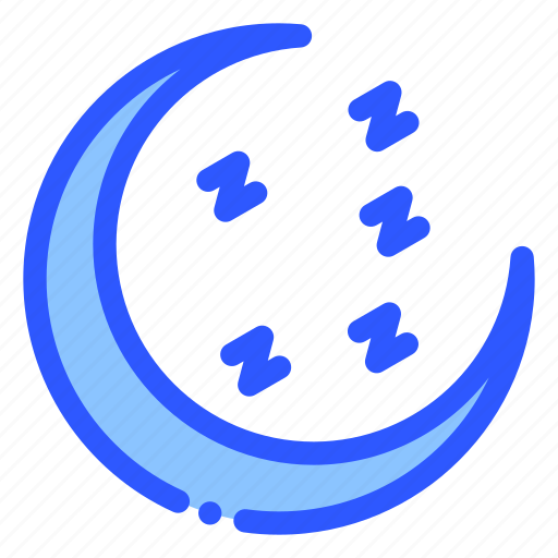 Sleep, moon, crescent, night, bedtime icon - Download on Iconfinder