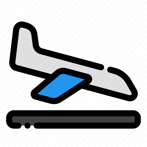 Landing, plane, aircraft, flight, transport icon - Download on Iconfinder