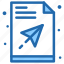 document, message, object, send, paper, plane 
