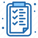 clipboard, check, list, document, task