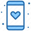 heart, chat, smart, phone, communication, love, emoji