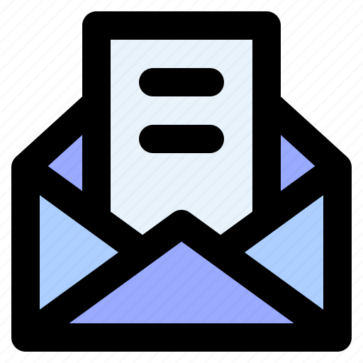 Message, email, open, envelope, document, communications icon - Download on Iconfinder