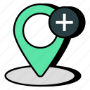 add location, direction, gps, navigation, new location