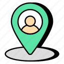 person location, user location, direction, gps, navigation