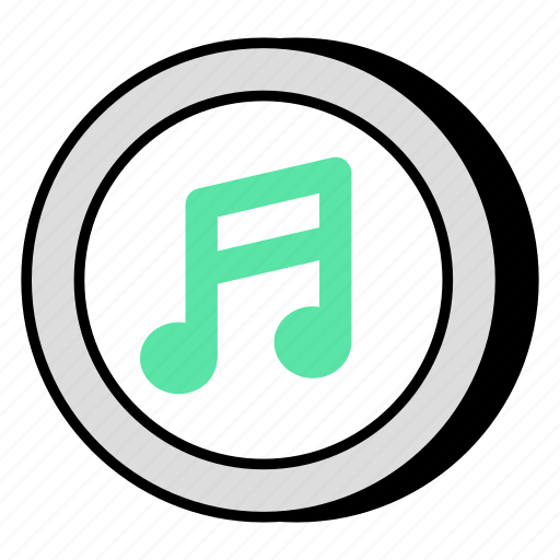 Music note, nota, melody, lyric, eighth icon - Download on Iconfinder