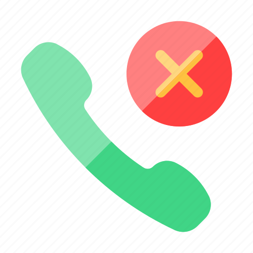 Missed call, rejected, telephone, call, blocked, call missed icon - Download on Iconfinder