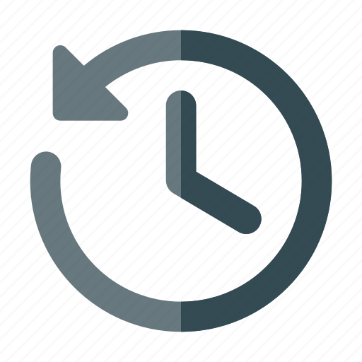 History, clock, reduce time, long time, time and date, button icon - Download on Iconfinder