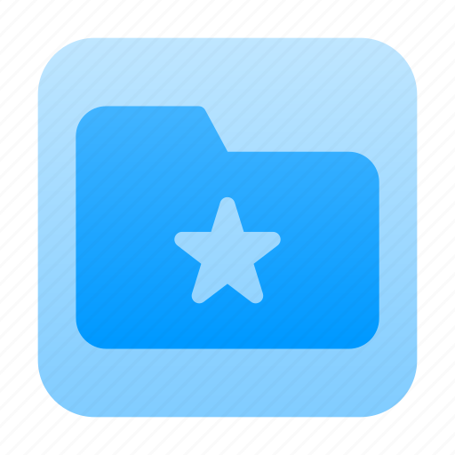 Favorite folder, favorite file, files and folders, favorite, data storage, star icon - Download on Iconfinder