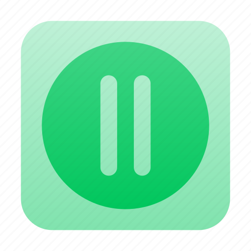 Pause, music player, pause button, music, multimedia, audio icon - Download on Iconfinder