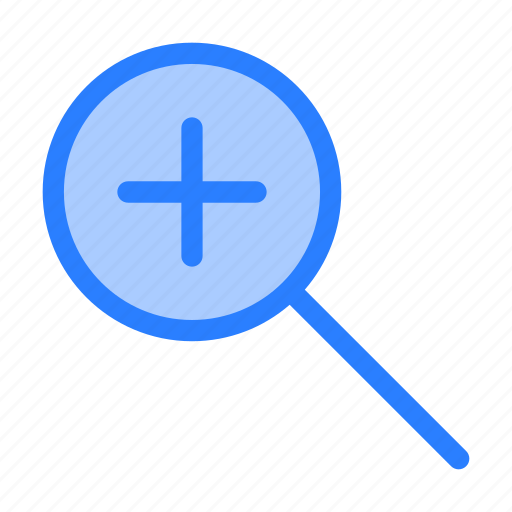 Zoom in, magnifying glass, zoom, loupe, multimedia, lens icon - Download on Iconfinder