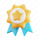 star badge, award, medal, achievement, winner, reward, star, trophy, 3d 