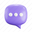 bubble chat, chat, message, communication, conversation, chatting, talk, bubble, 3d 