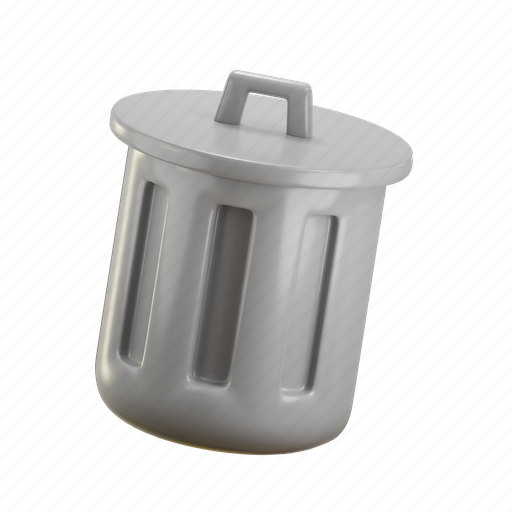 Delete, trash, cancel, remove, recycling, garbage, bin 3D illustration - Download on Iconfinder