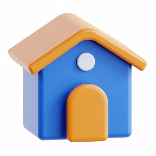 Home, house, building, furniture, real estate, apartment 3D illustration - Download on Iconfinder