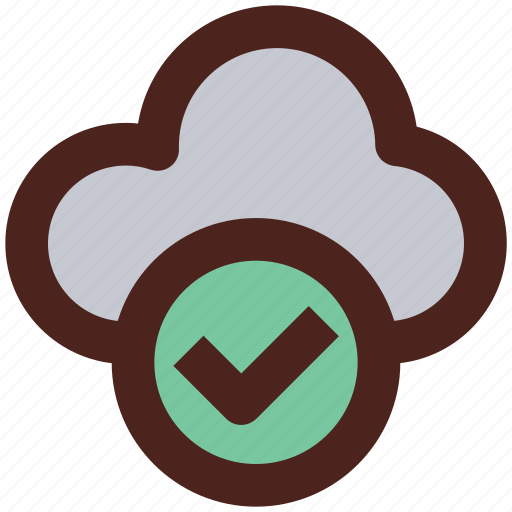 Tick, user interface, approved, cloud icon - Download on Iconfinder