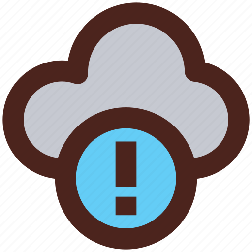 User interface, mark, exclamation, cloud icon - Download on Iconfinder