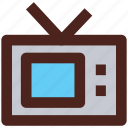 retro, user interface, television, tv